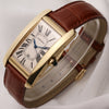 Cartier Tank Americaine Automatic 18K Yellow Gold Second Hand Watch Collectors 3