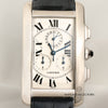 Cartier Tank Americaine Chronograph 18K White Gold Second Hand Watch Collectors 2
