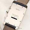 Cartier Tank Americaine Chronograph 18K White Gold Second Hand Watch Collectors 8