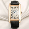 Cartier Tank Americaine XL 18K Rose Gold Second Hand Watch Collectors 1