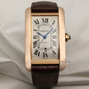 Cartier Tank Americaine XL 18K Rose Gold Second Hand Watch Collectors 1