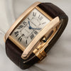 Cartier Tank Americaine XL 18K Rose Gold Second Hand Watch Collectors 3