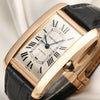Cartier Tank Americaine XL 18K Rose Gold Second Hand Watch Collectors 4