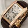 Cartier Tank Americaine XL 18K Rose Gold Second Hand Watch Collectors 4