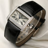Cartier Tank Divan 18K White Gold Diamond Bezel Second Hand Watch Collectors 3