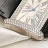 Cartier Tank Divan 18K White Gold Diamond Bezel Second Hand Watch Collectors 5