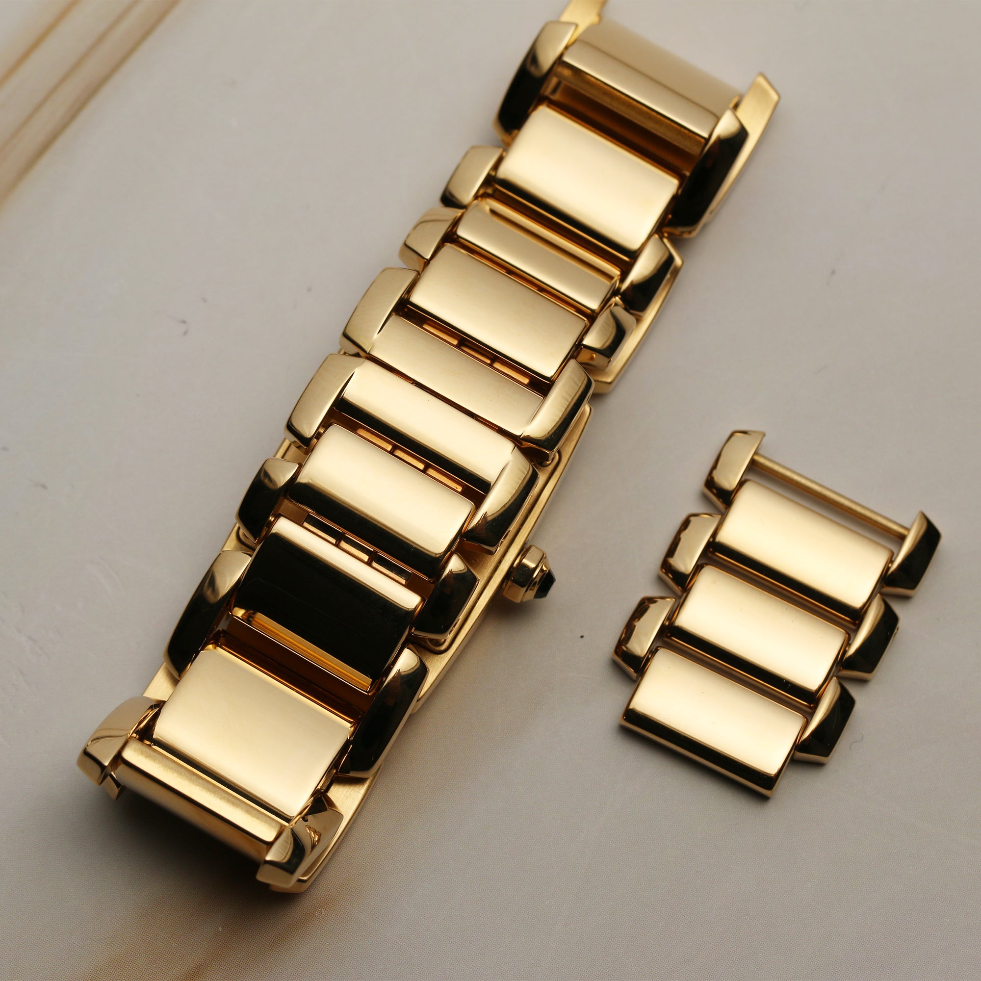 Cartier Tank Francaise 18K Yellow Gold Second Hand Watch Collectors 6