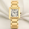 Cartier Tank Francaise Gents 18K Yellow Gold Second Hand Watch Collectors 1