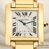 Cartier Tank Francaise Gents 18K Yellow Gold Second Hand Watch Collectors 2
