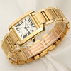 Cartier Tank Francaise Gents 18K Yellow Gold Second Hand Watch Collectors 3