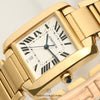 Cartier Tank Francaise Gents 18K Yellow Gold Second Hand Watch Collectors 4