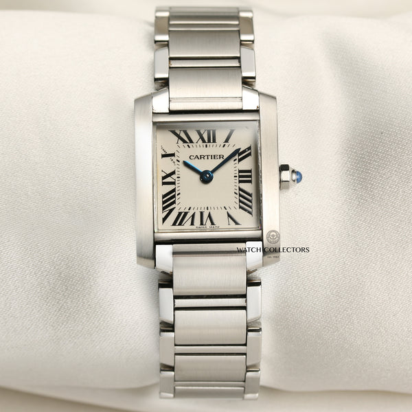 Cartier Tank Francaise Stainless Steel Second Hand Watch Collectors 1