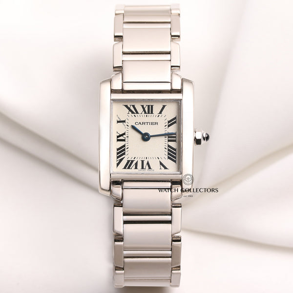 Cartier-Tank-Francaise-Stainless-Steel-Second-Hand-Watch-Collectors-1