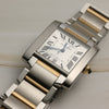 Cartier Tank Francaise Steel & Gold Second Hand Watch Collectors 4
