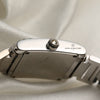 Cartier Tank Francaisse 18K White Gold Diamond Bezel Second Hand Watch Collectors 6