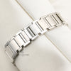Cartier Tank Francaisse 18K White Gold Diamond Bezel Second Hand Watch Collectors 8