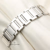 Cartier Tank Francaisse 18K White Gold Diamond Bezel Second Hand Watch Collectors 9