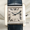 Cartier Tank Francaisse 18K White Gold Second Hand Watch Collectors 2