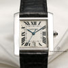 Cartier Tank Francaisse 18K White Gold Second Hand Watch Collectors 2