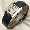 Cartier Tank Francaisse 18K White Gold Second Hand Watch Collectors 3