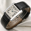 Cartier Tank Francaisse 18K White Gold Second Hand Watch Collectors 3