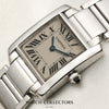 Cartier Tank Francaisse 18K White Gold Second Hand Watch Collectors 4