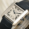 Cartier Tank Francaisse 18K White Gold Second Hand Watch Collectors 4