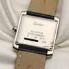 Cartier Tank Francaisse 18K White Gold Second Hand Watch Collectors 7