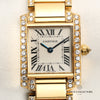 Cartier Tank Francaisse 18K Yellow Gold Diamond Second Hand Watch Collectors 2