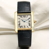 Cartier Tank Francaisse 18K Yellow Gold Second Hand Watch Collectors 1