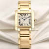 Cartier Tank Francaisse 18K Yellow Gold Second Hand Watch Collectors 1