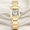 Cartier Tank Francaisse 18K Yellow Gold Second Hand Watch Collectors 1