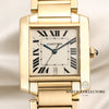 Cartier Tank Francaisse 18K Yellow Gold Second Hand Watch Collectors 2