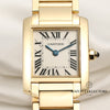 Cartier Tank Francaisse 18K Yellow Gold Second Hand Watch Collectors 2