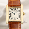 Cartier Tank Francaisse 18K Yellow Gold Second Hand Watch Collectors 2