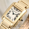 Cartier Tank Francaisse 18K Yellow Gold Second Hand Watch Collectors 4