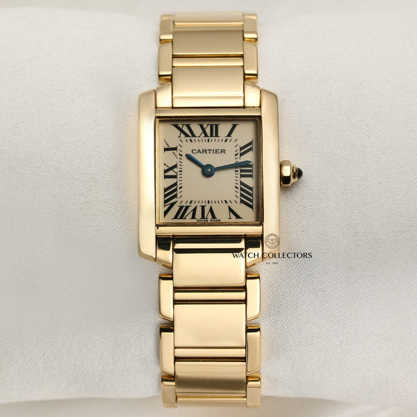 Cartier Tank Francaisse 18K Yellow Gold Seocnd Hand Watch Collectors 1