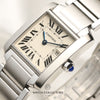 Cartier Tank Francaisse Stainless Steel Second Hand Watch Collectors 4