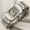 Cartier Tank Franscaise Gents Stainless Steel Second Hand Watch Collectors 3