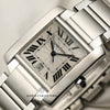 Cartier Tank Franscaise Gents Stainless Steel Second Hand Watch Collectors 4
