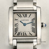 Cartier Tank Franscaise Lady Stainless Steel Second Hand Watch Collectors 2
