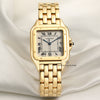 Cartier Tank Panthere 18K Yellow Gold Second Hand Watch Collectors 1