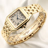 Cartier Tank Panthere 18K Yellow Gold Second Hand Watch Collectors 3