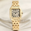 Cartier Tank Panthere Gents 18K Yellow Gold Second Hand Watch Collectors 1