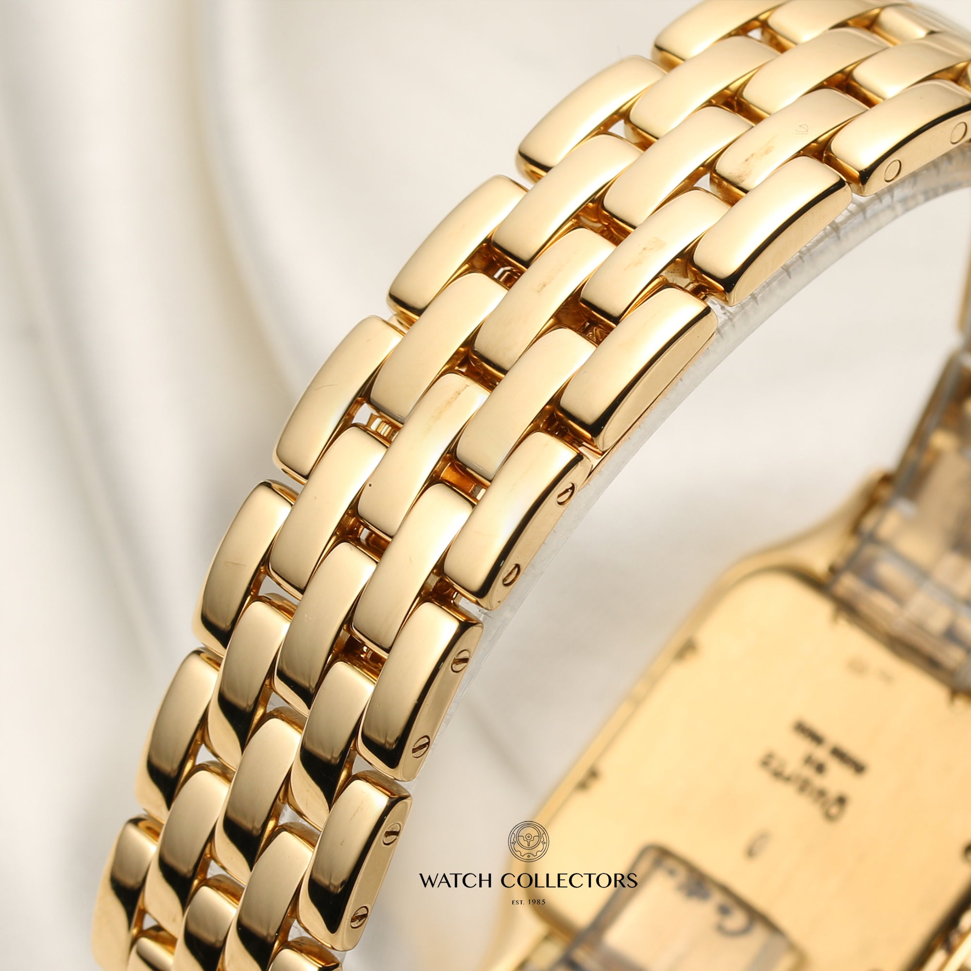 Cartier Tank Panthere Gents 18K Yellow Gold Second Hand Watch Collectors 8
