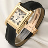 Cartier Tank Paris 18K Yellow Gold Second Hand Watch Collectors 3
