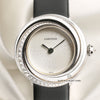 Cartier Vendome 18K White Gold Diamond Bezel Second Hand Watch Collectors 2
