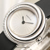 Cartier Vendome 18K White Gold Diamond Bezel Second Hand Watch Collectors 4