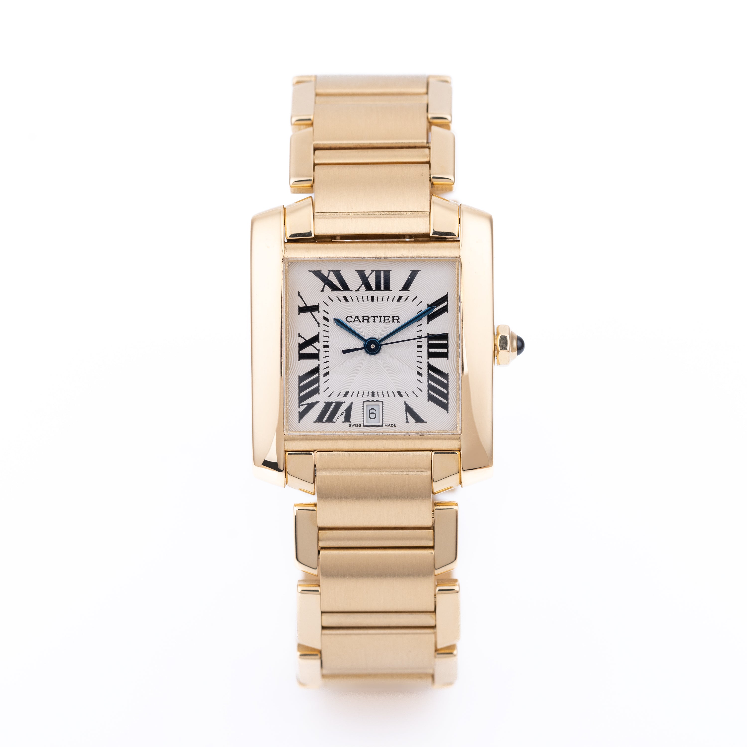Cartier Tank Francaise Large | REF. 1840 | Box & Papers | 18k Yellow G ...