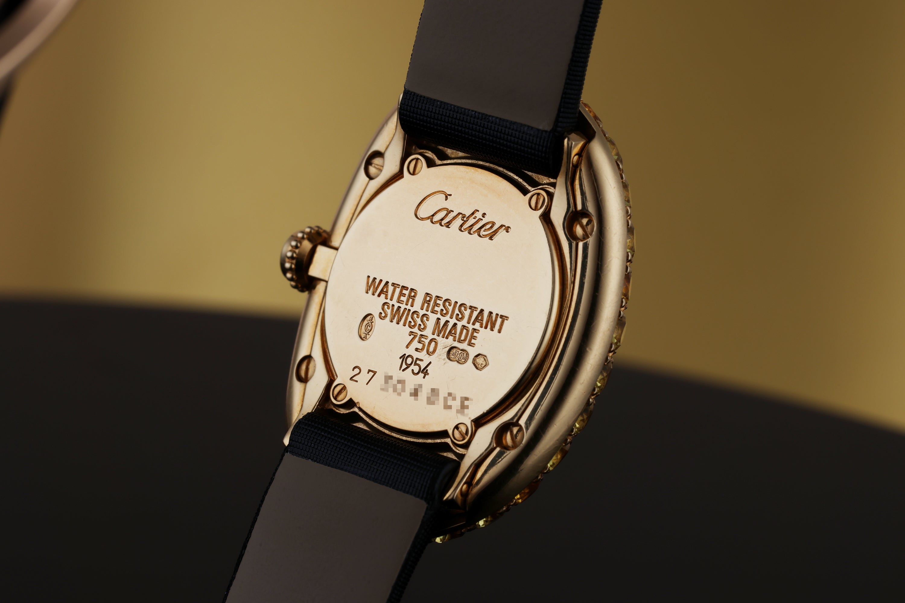 Rare Cartier Baignoire | REF. 1954 | Yellow Sapphires | 18k Yellow Gold | 2003